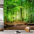 thumbnail image 3 of Idea4wall 3pcs Nature Forest Path Stick Wallpaper Removable Wall Murals Large Wall Stickers for Home Decoration, 72"x72", 3 of 5