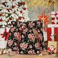 thumbnail image 6 of Honeii Rose Flowers Print Small Burlap Bags,Christmas Drawstring Treat Bags Gift Bags Reusable Candy Goodie Wrapping Bags for Holiday Party Favors Supplies -Small, 6 of 9