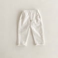 thumbnail image 1 of Pantalones vaqueros de color liso para niños de 0 a 5 años, pantalones suaves para recién nacidos, pantalones casuales sencillos de otoño, 1 of 6