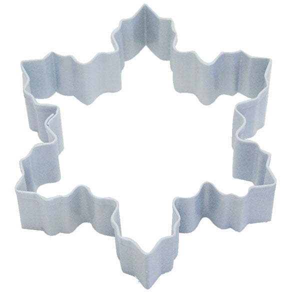 Bulk Lot of 12 3-Inch CybrTrayd R&M Snowflake Durable Cookie Cutter Blue