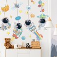 thumbnail image 4 of Pegatinas de pared de astronauta planeta espacio DIY arte vinilo extraíble murales calcomanías de pared para niños dormitorio sala de juegos JAMW Sencillez, 4 of 5