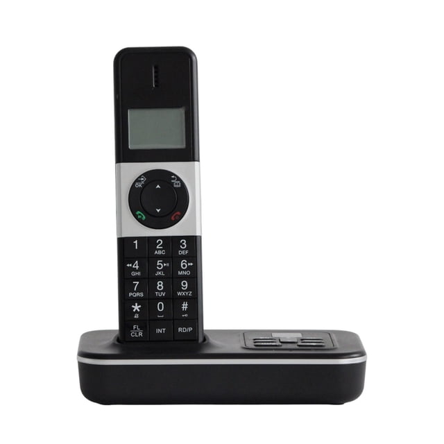 Teléfono Inalámbrico LM CON CONTESTADOR AUTOMÁTICO LM-1901 Negro CON Plata