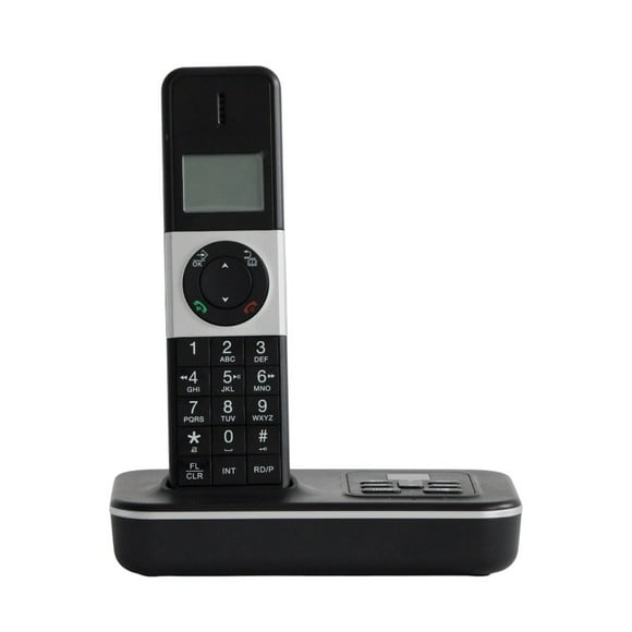 Teléfono Inalámbrico LM CON CONTESTADOR AUTOMÁTICO LM-1901 Negro CON Plata