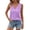 Purple, variant on CIENVNSTG Womens Loose Fit V Neck Wide Strap Gauze Tank Tops Sleeveless Solid Color Casual Summer Shirts with Chest Pocket Navy S