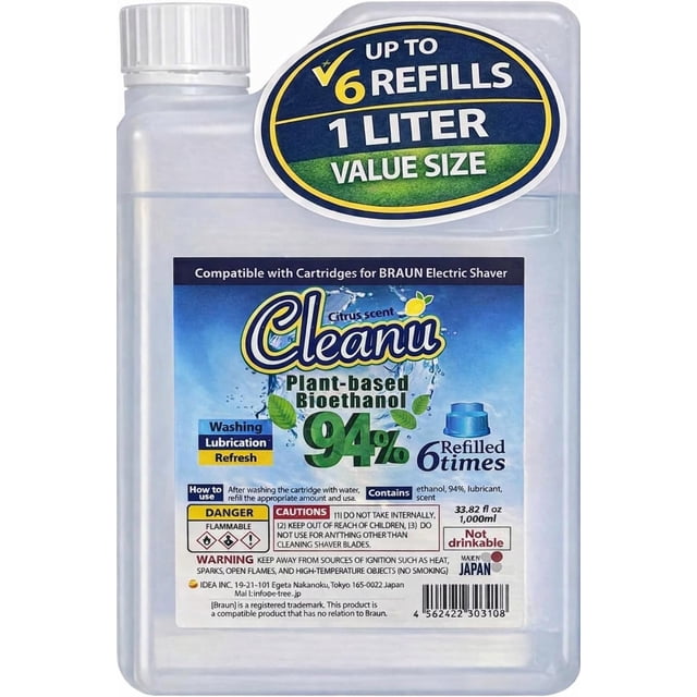 Recarga de solución de limpieza Cleanu 1 L para cartuchos Braun