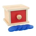 thumbnail image 1 of IFIT Montessori Coin Box, Montessori Toy Infant / Toddler Msterial, 1 of 1