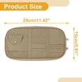thumbnail image 4 of Clip para gafas de sol en el parasol del coche Unique Bargains, soporte para gafas de sol PU cuero beige 1 Pc, 4 of 7