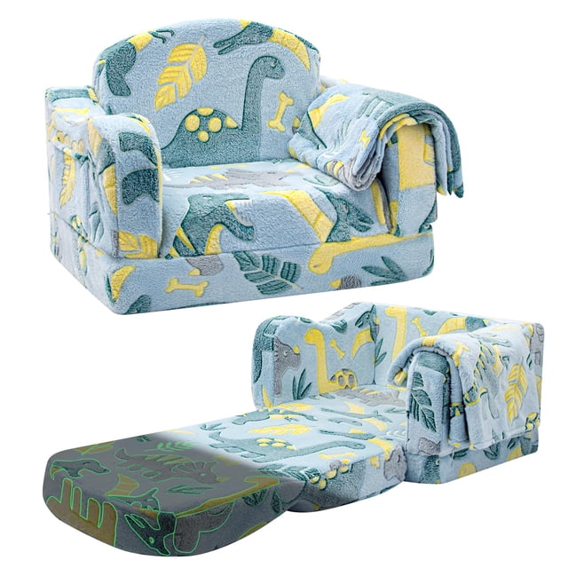 Silla Airpanda Comfy para niños pequeños con manta 2 en 1 de felpa suave