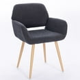 thumbnail image 3 of Casabay Dining Chair Mid-Century Side Chair with Upholstered Padded Seats & Wooden Legs for Kitchen Living Dining Room, 3 of 9