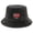 Black, variant on Summer Bucket Hat Trendy Cotton Sun Hat With Flag Embroidery Kids Travel Beach Outdoor Fishing Hat