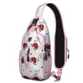 thumbnail image 1 of Sac à Dos Bandoulière Imprimé Coccinelle, Sac de Jour Léger avec Motif de Dessin Animé Coccinelle à Pois Rouges Mignons, Design Insecte Nature Jardin, Sac de Voyage Anti-Vol pour Trajets Quotidiens, Extérieur, Gym, 1 of 6