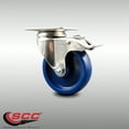 thumbnail image 2 of 4 Inch 316SS Solid Polyurethane Swivel Top Plate Caster with Total Lock Brake, 2 of 2