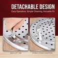 Stackable Plate Rack ROSEXIXI 3 Pack Stackable Stainless Steel Steamer Trays, Round Steaming ...