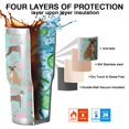 thumbnail image 7 of 30oz Cute Boxer Dog and Flowers Florals Tumblers Stainless Steel Tumbler with Lid and Straw,Vacuum Insulated Double Wall Travel Tumbler Cups Mug with Cleaning Brush for Coffee,Tea, 7 of 7