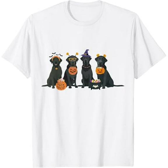 Halloween Black Lab Fall Labrador Retriever Halloween Dog T-Shirt Shirts