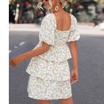 thumbnail image 4 of Birdeem Fashion Womens Summer Casual Square Short-Sleeved Printed Dress, 4 of 7