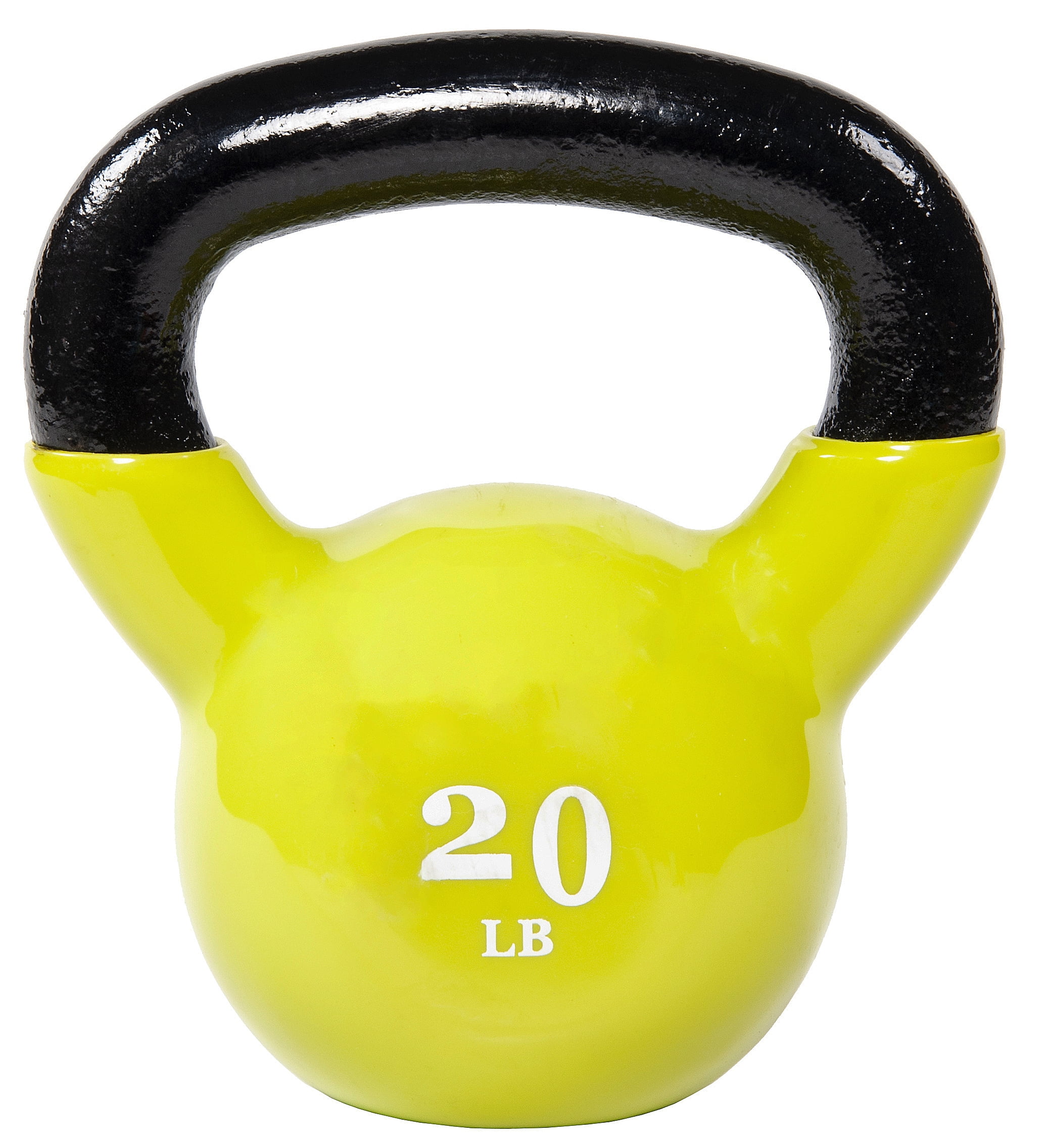 BalanceFrom AllPurpose Color Vinyl Coated Kettlebells, 20 lbs