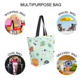 thumbnail image 7 of FORMRS Womens Canvas Tote Bag with Zipper Inner Pocket Shoulder Handbag, Space Patterns, 7 of 7