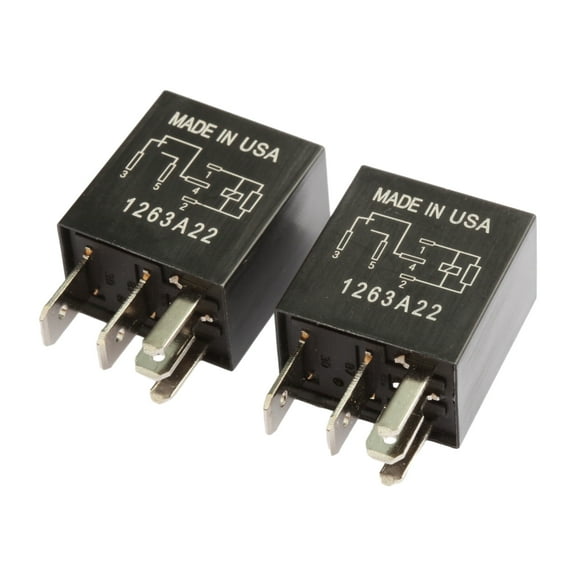 2pcs Automobile Relay G8HE-1C7T-R1-DC12, 12V Multi-Purpose Micro Relays, 5 Pins, SPDT