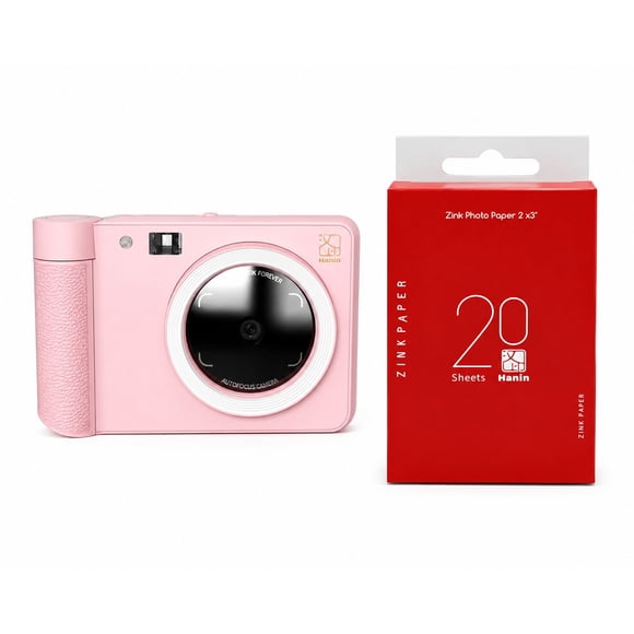 Camara Foto Instantánea Recargabe Y 20 Papeles Fotograficos