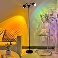 thumbnail image 4 of Keyinest Double-Head RGB Floor Lamp, Modern 360° Rotating Wave Projection Ambient Light with Remote Control for Living Room, Bedroom and Office, 4 of 12
