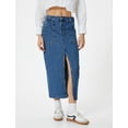 thumbnail image 3 of Midi Jean Skirt, 3 of 6