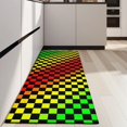 thumbnail image 4 of Rainbow Color Checkered Pattern Kitchen Rug Mat,Kitchen Runner Rugs Non Skid Washable,Decorative Kitchen Floor Mats for Kitchen,Sink,Laundry,17"X47", 4 of 5