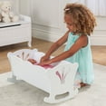 thumbnail image 6 of KidKraft Wooden White Lil' Doll Rocking Cradle for 18-inch Dolls, 6 of 7