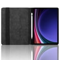 thumbnail image 2 of Case for Samsung Galaxy Tab S10 Plus/ S9 FE Plus/ S9 Plus 12.4 inch, Black Leather Folio Stand with Pencil Holder & Card Slot, 2 of 7