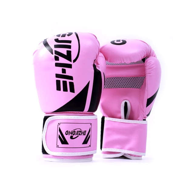 Greeniant 1 par de guantes de boxeo portátiles para hombres y mujeres, práctica de entrenamiento, guantes de boxeo ajustables, Protector de manos, Boxeo Rosa 12oz Greeniant OD028577-08