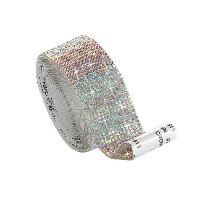 tredstone Ruban Auto-Adhésif en Strass Cristal Diamant Autocollant Bricolage Multicolore 1,4 cm