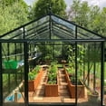 thumbnail image 2 of Exaco Royal Victorian VI 36 Glass Greenhouse in Black or Green Frame, 2 of 5