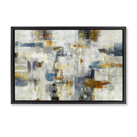 Stupell Industries Contemporary Black Floating Frame Canvas Art, 25 x 17, by Lisa Ridgers
