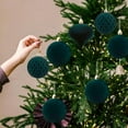 thumbnail image 4 of 48PCS Velvet Christmas Hanging Ornaments Sets, Shatterproof Flocked Bulk Balls Xmas Tree Decorations for Indoor Outdoor Decorations, 4 of 9