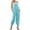 Blue, variant on Kiplyki Trendy Pants for Women Ladies Sleeveless Backless Loose Long Playsuits Rompers Jumpsuit