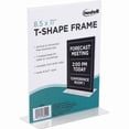 thumbnail image 2 of (2 pack) Nu-Dell T-shape Acrylic Frame Standing Sign Holder, 2 of 3