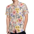 thumbnail image 4 of High Quality Hawaiian Shirts for Men Short Sleeve Aloha Beach Shirt Floral Summer Casual Button Down Shirts Blouses SD3NX7, 4 of 7