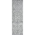 thumbnail image 3 of Transitional 2x8 Area Rug (2'3'' x 7'3'') Floral Gray Indoor Runner Easy to Clean, 3 of 10