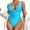 Blue, variant on Vedolay Girls Swimsuit One Piece Swimsuit for Women Tummy Control Bathing Suits Ruched Swimwear,White M
