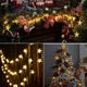 thumbnail image 3 of Cadena de luces solares para exteriores, 30 luces LED con forma de estrella, 8 modos, decoración impermeable para exteriores para jardín, patio, Ramadán, Navidad (blanco cálido), 3 of 5