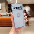 thumbnail image 4 of Compatible with Google Pixel 8 Pro Case Cute Rose Flower Phone Case for Women Luxury Plating Full Camera Lens Cover Shockproof Protect Soft Bumper Funda Pixel 8 Pro Case 6.7" (Sierra Blue), 4 of 10