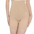 thumbnail image 2 of Tnobhg High Waist Shaping Pants Sexy See-Through Mesh Zippered Easy Wear Hip Tummy Waist Slimming Shapewear, 2 of 7