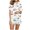 Red, variant on SwiftWear Elegant Chic: Womens Modern Floral Print Short-Sleeve Notch Neck Pajamas Set 2 Piece Summer PJS - Relaxed Fit for Comfort & Style