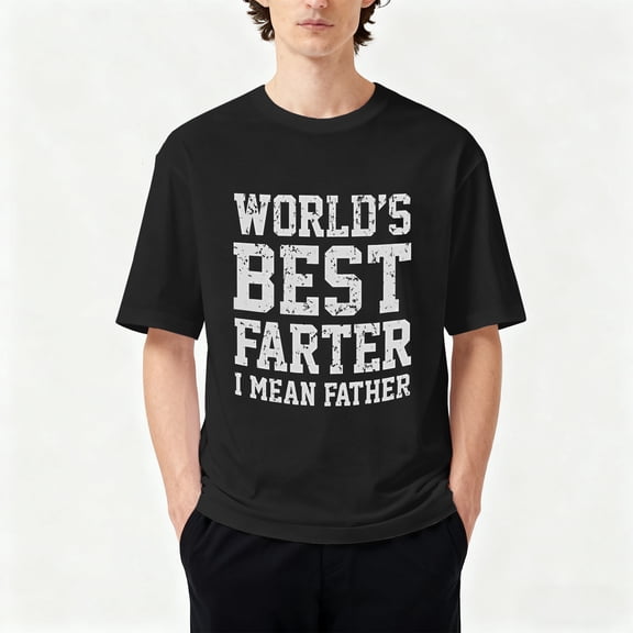 World Best Farter I Mean Father Shirt Gifts for dad Funny t-Shirt for Men