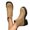 Khaki, variant on Women's Slip on Ankle Boots, Plus Size Suede Round Toe Casual Short Boots with Breathable Lining and Cushion Sole, Comfortable Winter Footwear for Everyday Leisure