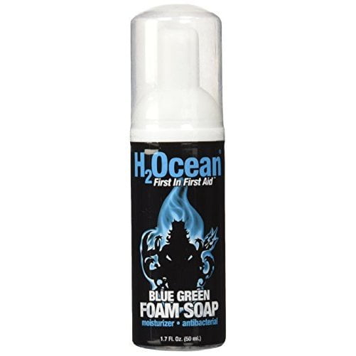 1.7oz H2Ocean Blue Green Foam Soap Tattoo & Piercing Aftercare