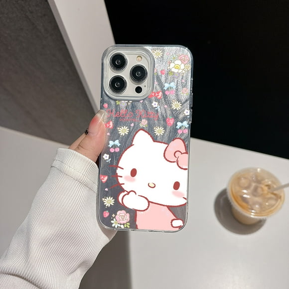 Cute Pink line Hello Kitty Phone Case for Samsung Galaxy A73 A72 A55 A54 A53 A52 A34 A33 A32 A23 A14 4G 5G Texture Hard Cover Gift Festivals