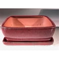 thumbnail image 1 of Bonsai Boy L375 7 in. Parisian Ceramic Bonsai Pot, Red - Rectangle, 1 of 1