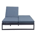 thumbnail image 4 of LeisureMod Chelsea Convertible Lounge Reclining Double Chaise With Cushions, 4 of 19
