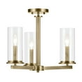 thumbnail image 5 of Kichler Lighting - Crosby - 3 light Convertible Chandelier - with Contemporary, 5 of 7